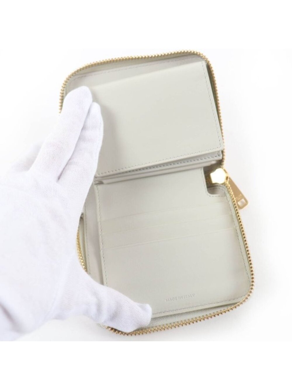 Celine Small Zip Wallet Essential Leather Compact Bifold - Picture 6 of 14